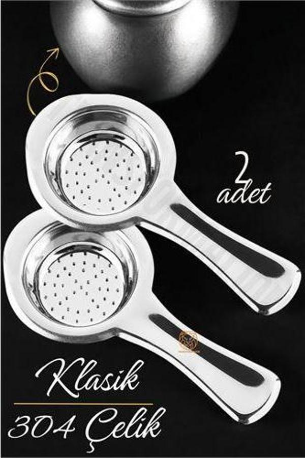 Klasik Çay Süzgeci 304 Paslanmaz Çelik 2 ADET - Image 1