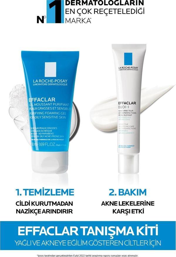 La Roche-Posay Yağlı/Akneye Eğilim Gösteren Ciltlere Özel Seyahat Boy Effaclar Bakım Seti - Image 1