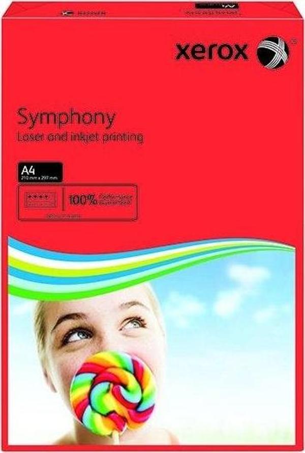Xerox A4 Renkli Fotokopi Kağıdı 500 Lü Symphony Kırmızı 80 Gram 3R93954 - Image 1