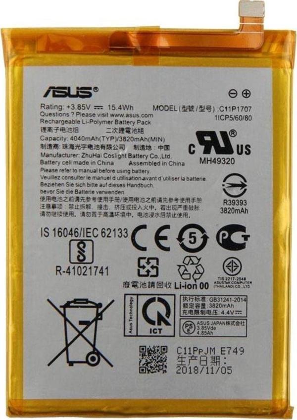 Zenfone Max M1 Batarya Pil Zb555kl C11p1707 - Image 1