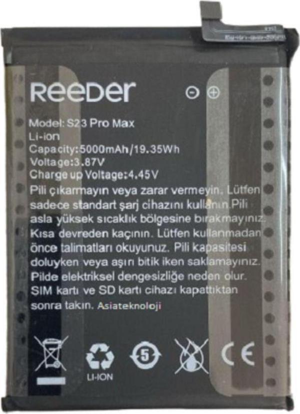 Reeder S23 Pro Max Pil Batarya 5000 mAh - Image 1
