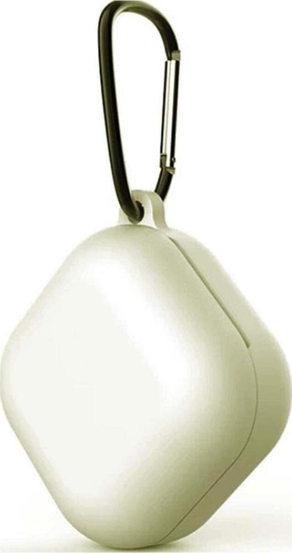 Coverzone Galaxy Buds Live Çengelli Gri Kılıf Smooth Matte Tpu - Image 1