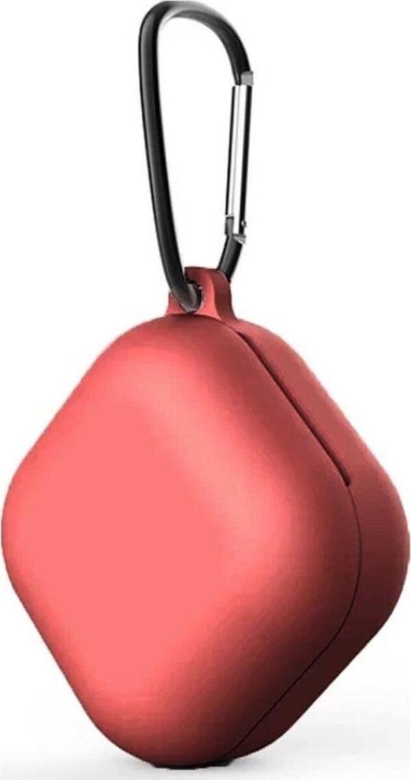 Coverzone Galaxy Buds Live Çengelli Pembe Kılıf Smooth Matte Tpu - Image 1