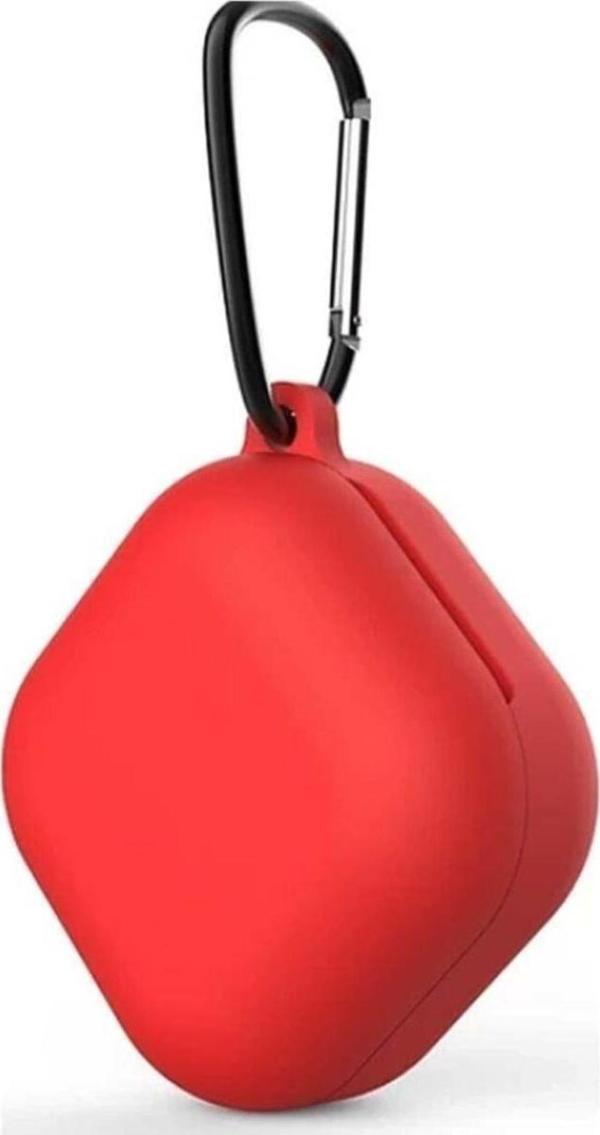Coverzone Galaxy Buds Live Smooth Matte Tpu Kırmızı Çengelli  Kılıf - Image 1