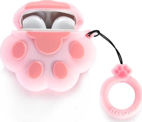Coverzone Kılıf Kancalı Silikon Koruma, Şık Desenli Ve Ergonomik Tasarım Pembe - Image 1