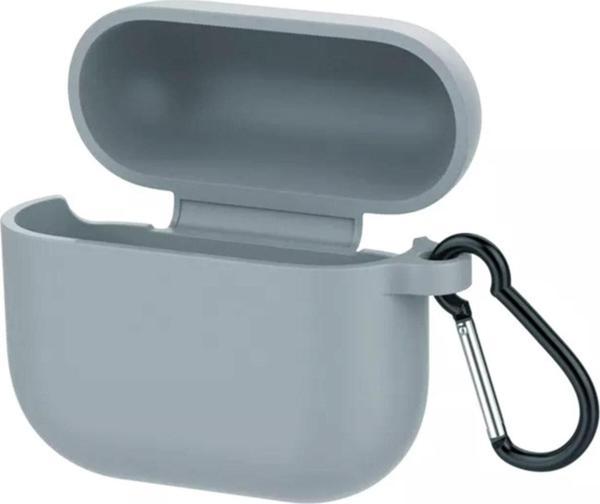 Coverzone Kulak İçi Kulaklık 3 Kulaklık Koruyucu Mdl01 Anahtarlıklı Silikon Kapak Kılıf Gri - Image 1