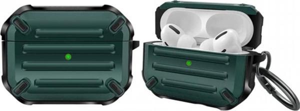 Coverzone Pro Için  Kulaklık Koruyucu Çengelli Greenwood Armor Silikon Kılıf Koyu Yeşil - Image 1