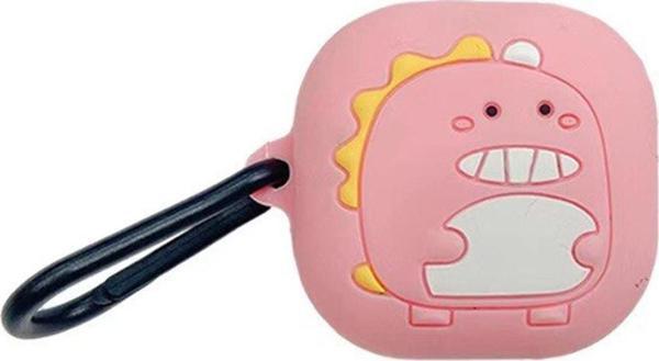Coverzone Samsung Galaxy Buds Pro 2 Ile Uyumlu Karakter Görünümlü Cartoon Kılıf Pink Monster - Image 1