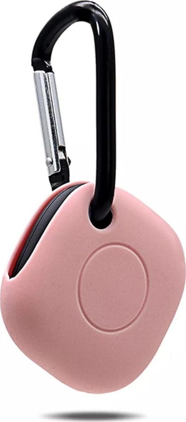 Coverzone Samsung Galaxy Smarttag Ile Uyumlu Kancalı Silikon Koruma Şık Ve Ergonomik Tasarım Kılıf Pembe - Image 1
