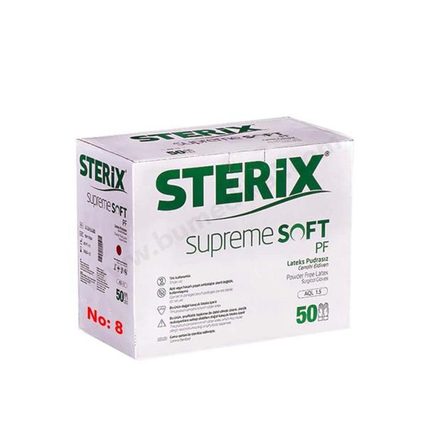 Sterix Steril Eldiven Pudrasız Kutu 50 Adet No: 8 - Image 1