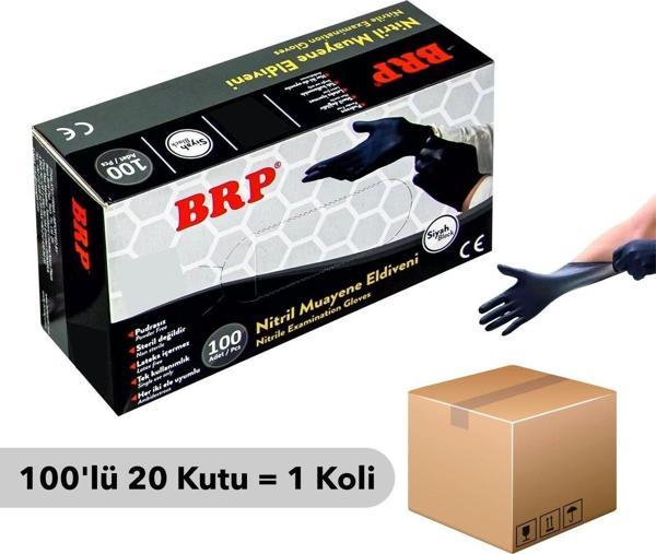 Brp Nitril Siyah Eldiven S Beden 100'lü - 20 Kutu - Image 1