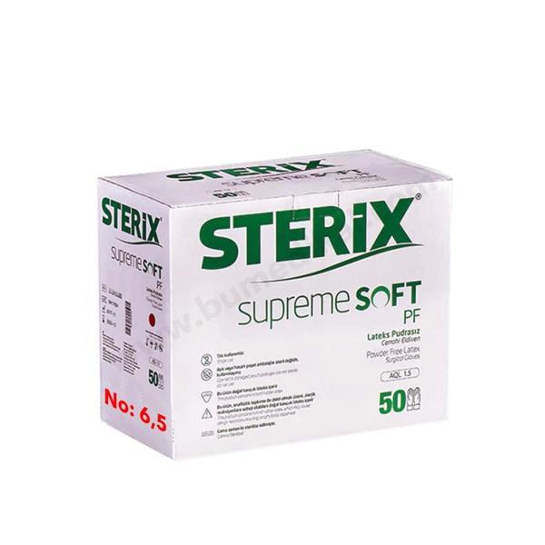 Sterix Steril Eldiven Pudrasız Kutu 50 Adet No: 6,5 - Image 1