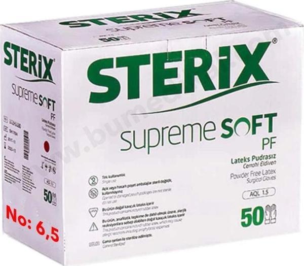 Sterix Steril Eldiven Pudrasız Kutu 50 Adet No: 6,5 - Image 1