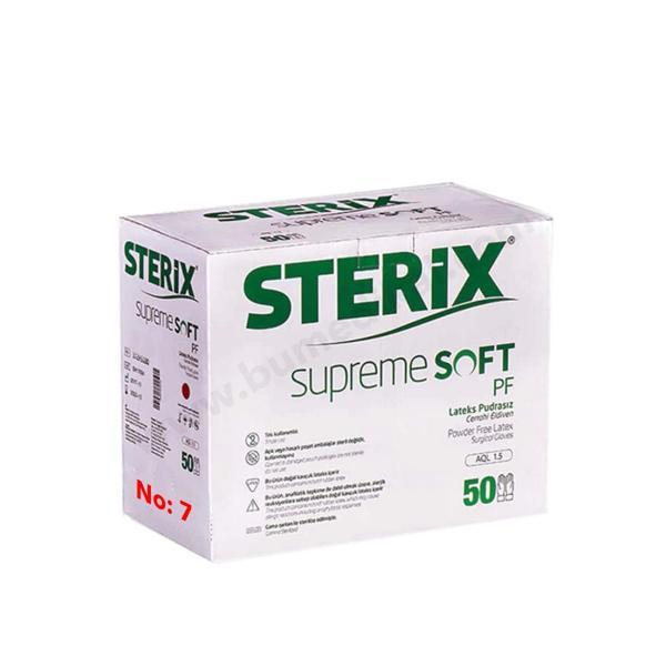 Sterix Steril Eldiven Pudrasız Kutu 50 Adet No: 7 - Image 1