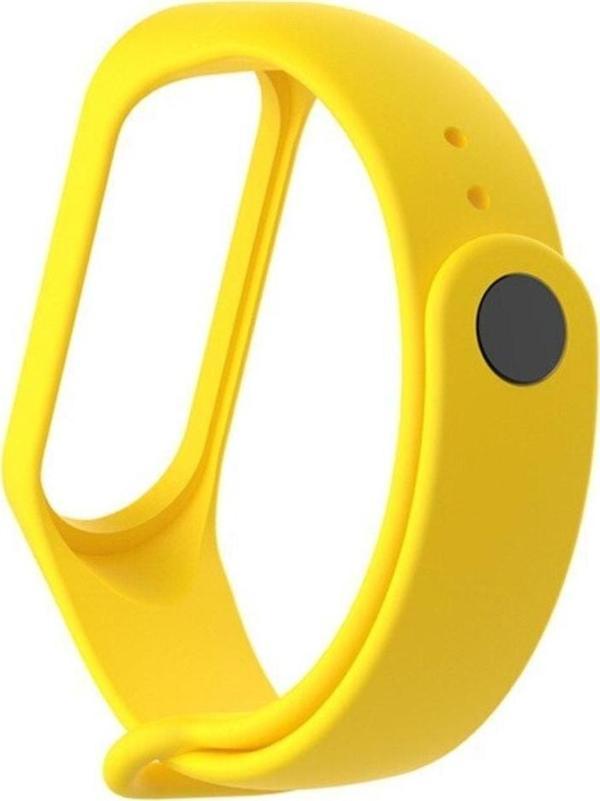Coverzone Xiaomi Mi Band 5 Ile Uyumlu Saat Kayışı Ent Kaliteli Spor Saat Termoplastik Kordon Sarı - Image 1
