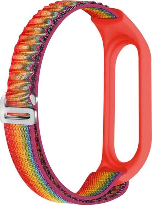 Coverzone Xiaomi Mi Band 5-mi Band 6 Ve Band 7 Ile Uyumlu Bileklik Alpen Loop Yedek Kordon Çift Katmanlı Kumaş - Image 1