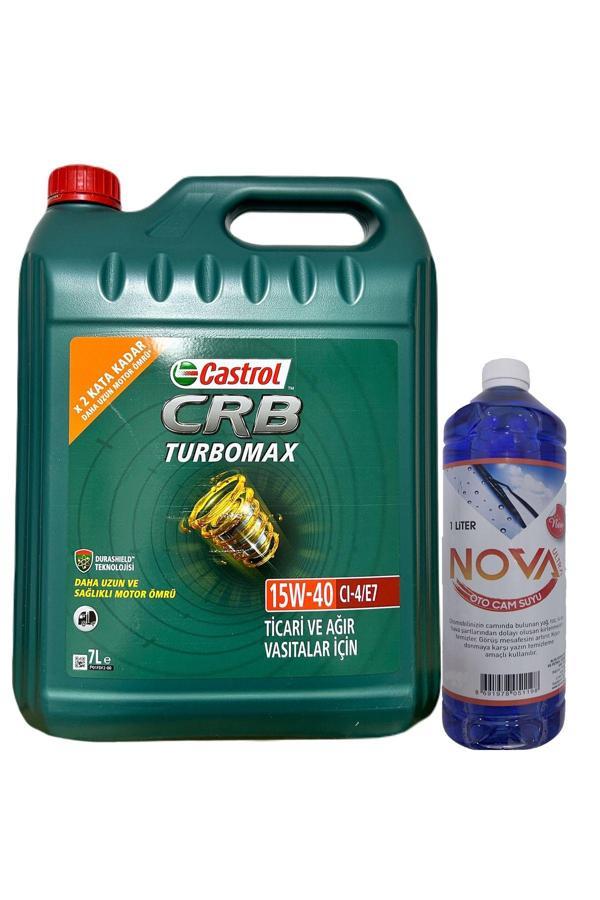 Castrol Crb Turbomax 15W-40 Cı-4/E7 Motor Yağı 7 L + Cam Suyu 1 L - Image 1