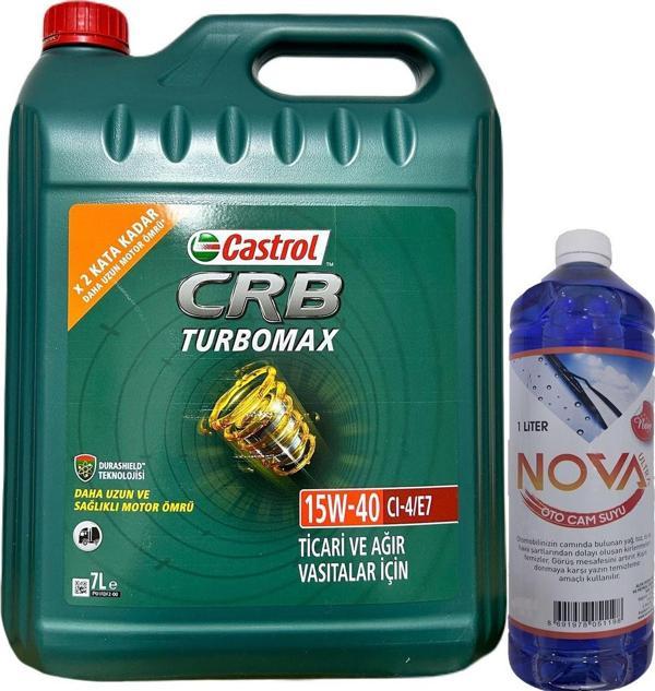 Castrol Crb Turbomax 15W-40 Cı-4/E7 Motor Yağı 7 L + Cam Suyu 1 L - Image 1