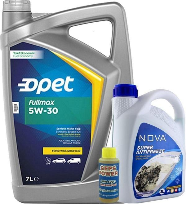 Opet Fullmax 5W-30 Sentetik Motor Yağı 7 L + 3 L Antifriz - Image 1