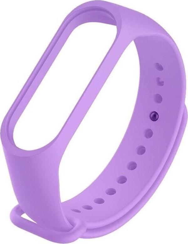Coverzone Xiaomi Mi Band 6 Ile Uyumlu Saat Kayışı Ent Kaliteli Spor Saat Termoplastik Kordon Lila - Image 1