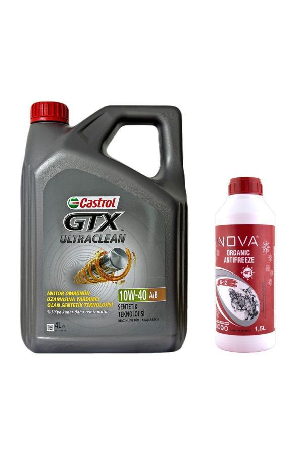 Castrol Gtx 10W-40 4 Litre Motor Yağı +1.5Lt Antifriz +Cam Sabunu - Image 1