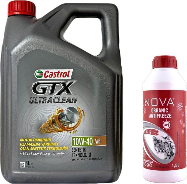 Castrol Gtx 10W-40 4 Litre Motor Yağı +1.5Lt Antifriz +Cam Sabunu - Image 1