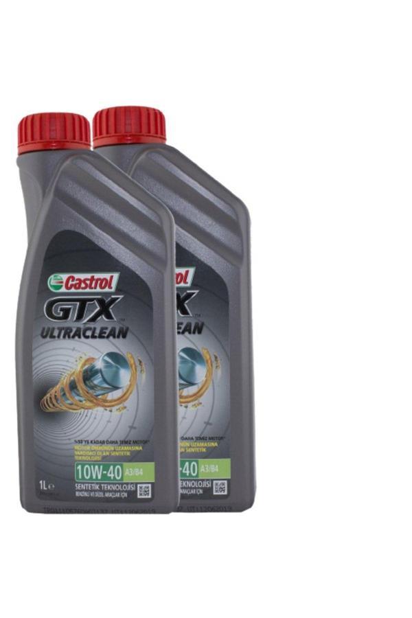 Castrol Gtx 10W-40 A3/B4 Yarı Sentetik Motor Yağı 2 X 1 L - Image 1