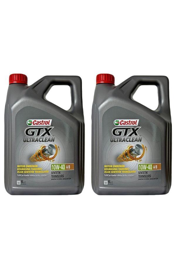 Castrol Gtx 10W-40 A3/B4 Yarı Sentetik Motor Yağı 2 X 4 L - Image 1