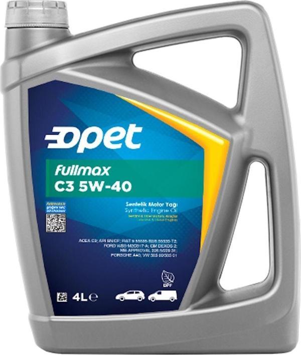 Opet Fullmax C3 5W-40 Sentetik Motor Yağı 4 Litre - Acea C3, Apı Sn - Partiküllü - Image 1