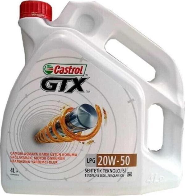 Castrol Gtx 20W-50 Lpg 4 Litre Motor Yağı - Image 1