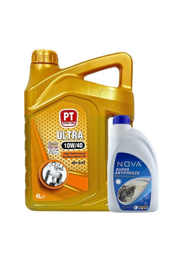 Petro Time 10W-40 4 Litre Motor Yağı -Benzin, Lpg, Dizel ( + 1,5 Lt Yeşil Antifriz ) - Image 1