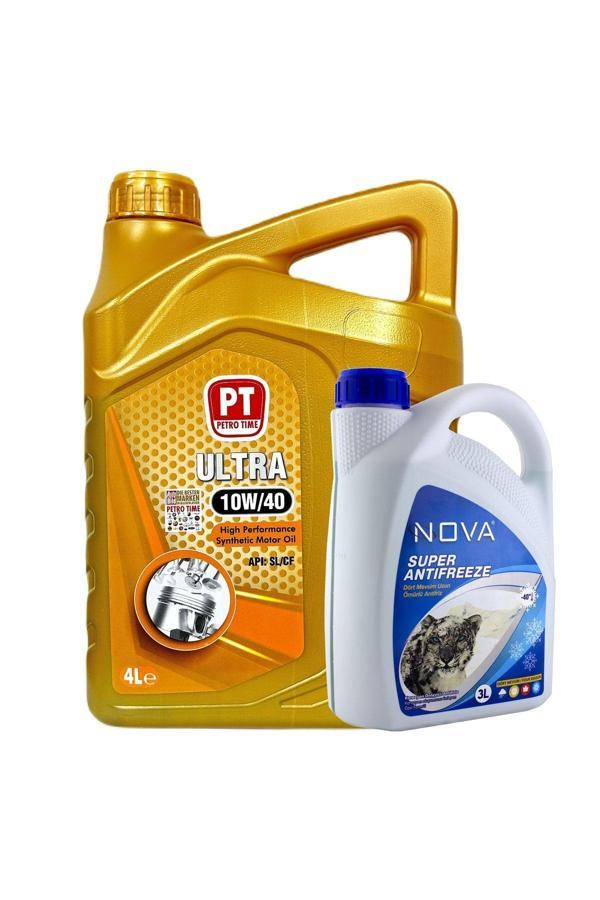 Petro Time 10W-40 4 Litre Motor Yağı -Benzin, Lpg, Dizel ( + 3 Lt Yeşil Antifriz ) - Image 1