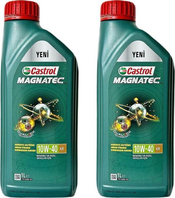 Castrol Magnatec 10W-40 A/B Motor Yağı 2 X 1 L - Image 1