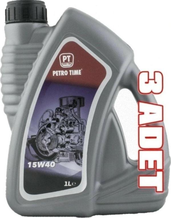 Petro Time 15W-40 Motor Yağı 3 X 1 Lt = 3 Litre - Image 1