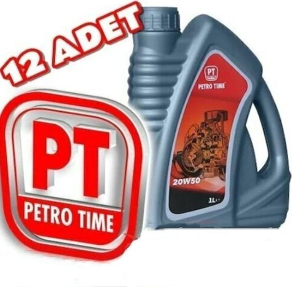 Petro Time 20W-50 Motor Yağı 12 X 1 Lt = 12 Litre - Image 1