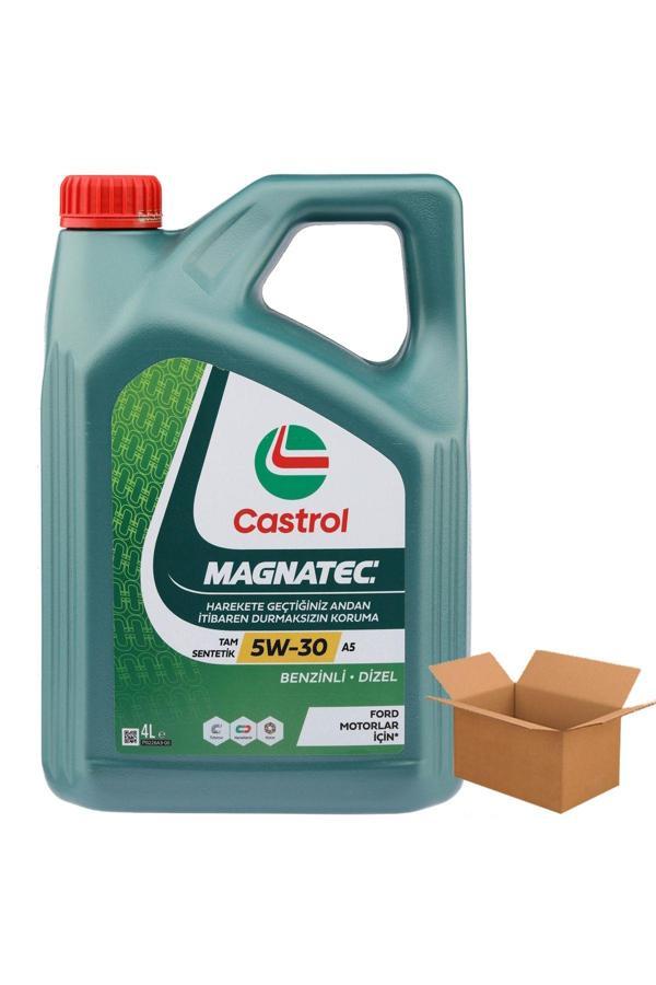 Castrol Magnatec 5W-30 Tam Sentetik Motor Yağı 4 X 4 Litre (1 Koli) - Image 1