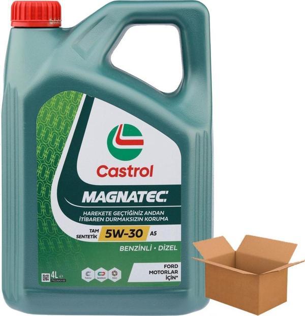 Castrol Magnatec 5W-30 Tam Sentetik Motor Yağı 4 X 4 Litre (1 Koli) - Image 1