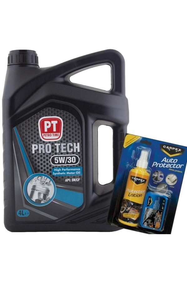 Petro Time 5W-30 4 Litre Motor Yağı -Benzin, Lpg, Dizel ( + Torpido Bakım Seti) - Image 1