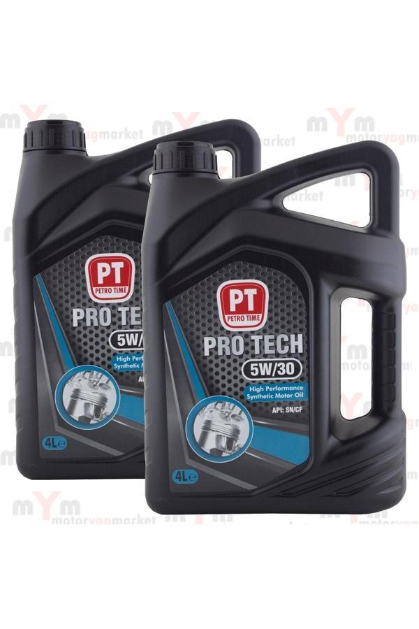 Petro Time 5W-30 4 Litre Sentetik Motor Yağı (2 Adet) - Image 1