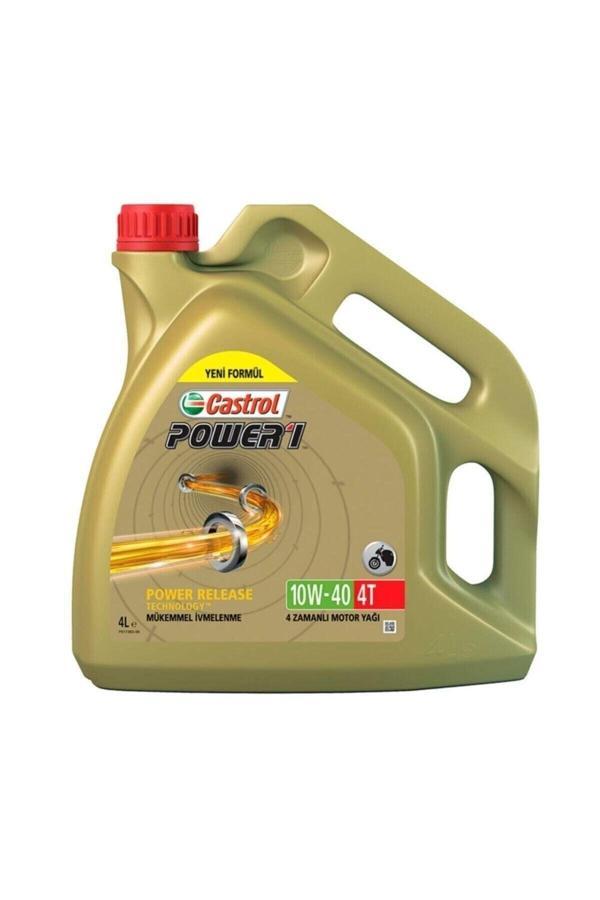 Castrol Power 1 4T 10W-40 4 L 4 Zamanlı Motosiklet Motor Yağı - Image 1