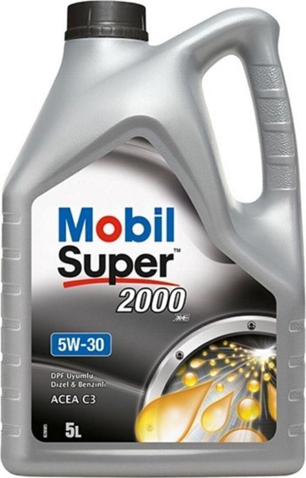 Mobil Super 2000 Xe 5W-30 5 Litre Motor Yağı Acea C3, Dpf Uyumlu, Benzinli Ve Dizel - Image 1