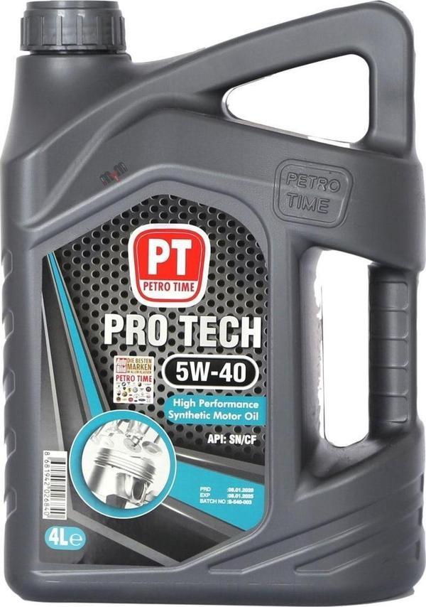 Petro Time Pro Tech 5W-40 4 Litre Sentetik Motor Yağı - Image 1