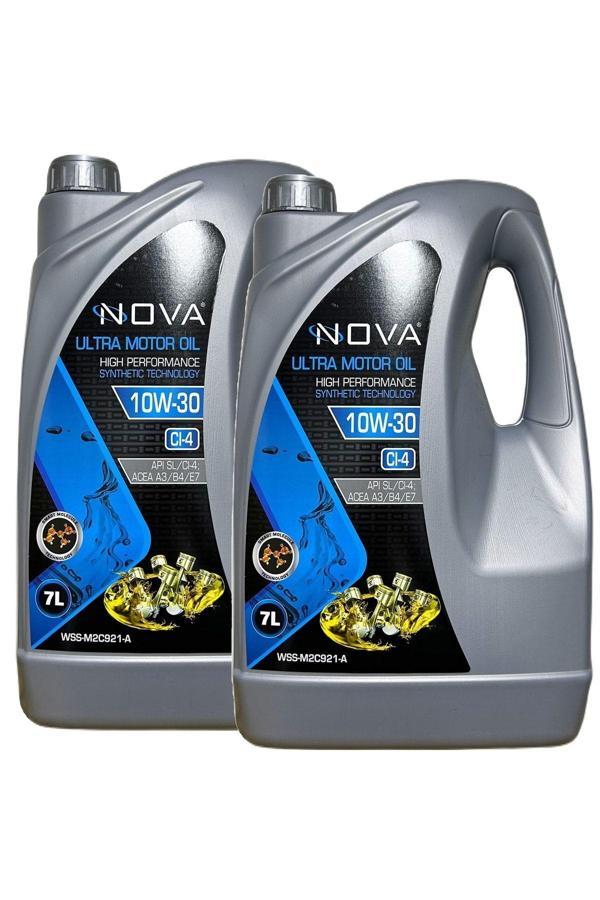 Nova 10W-30 Cı-4 Motor Yağı 2 X 7 Litre Apı Sl/Cı-4 .Acea A3/B4/E7 - Image 1
