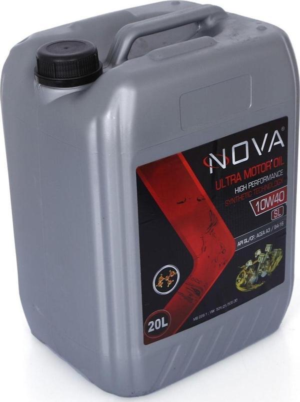 Nova 10W-40 20 Litre Sentetik Teknoloji Motor Yağı Acea A3-B4 - Image 1