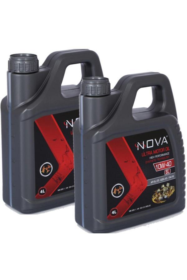 Nova 10W-40 4 Litre Motor Yağı Benzin, Lpg, Dizel (2 Adet) - Image 1
