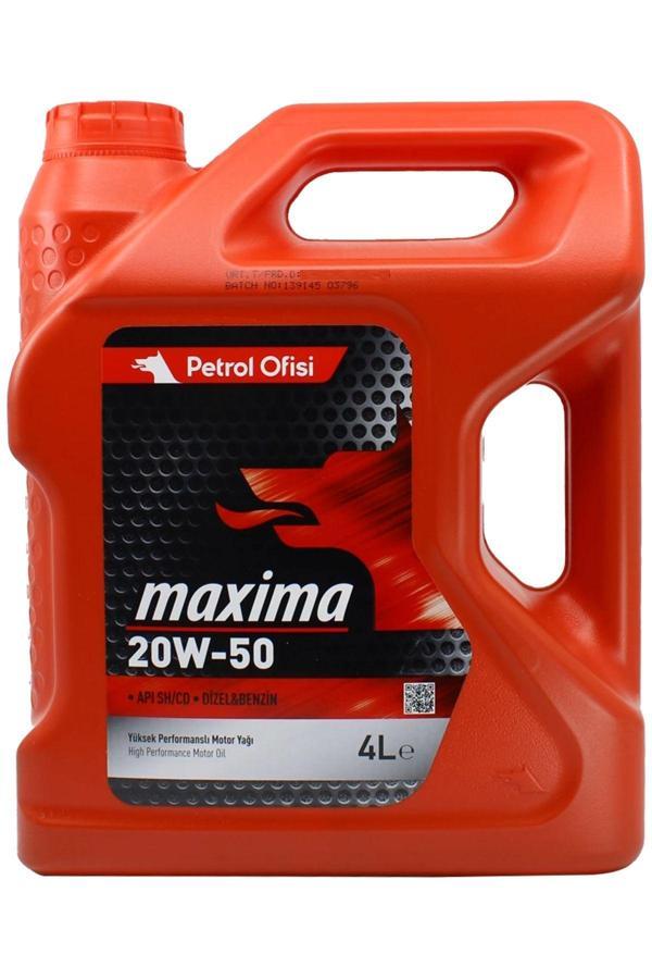 Petrol Ofisi 20/50 Motor Yağı Benzinli- Dizel 4 Litre - Image 1