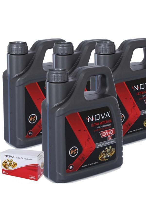 Nova 10W-40 4 Litre Motor Yağı Benzin, Lpg, Dizel (4 Adet) - Image 1