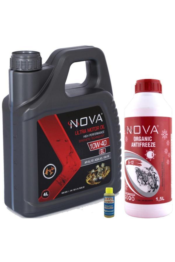 Nova 10W-40 4 Litre Motor Yağı Benzin, Lpg, Dizel +1.5Lt Antifriz - Image 1