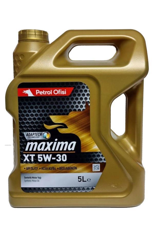 Petrol Ofisi Maxıma Xt 5W-30 Sentetik Motor Yağı 5 Litre - Acea: A3-B4 - Image 1
