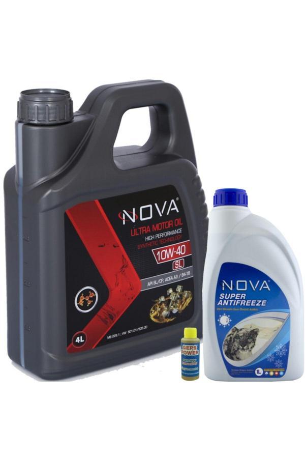 Nova 10W-40 4 Litre Motor Yağı Benzin, Lpg, Dizel +1Lt Antifriz - Image 1